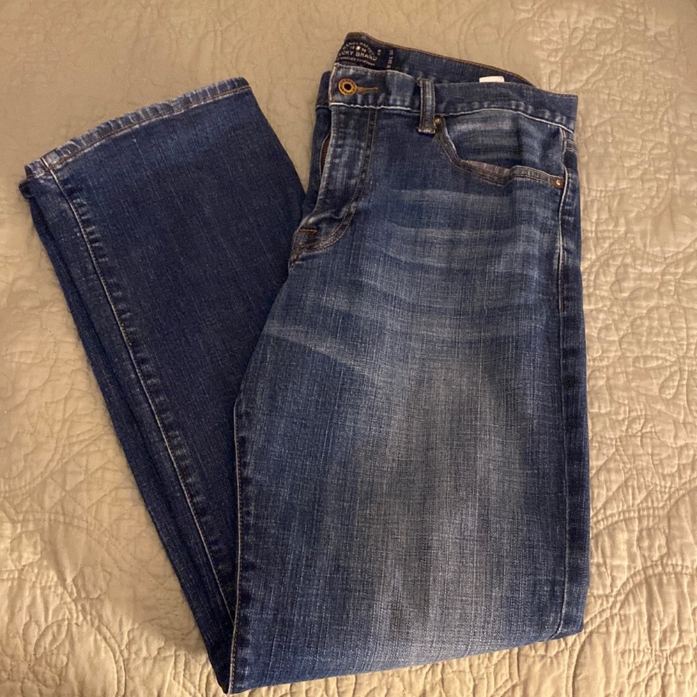 Dark blue lucky brand mens jeans